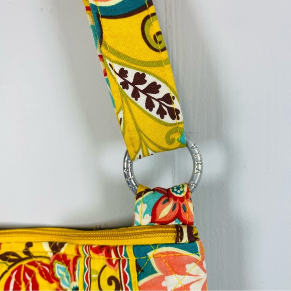 Vera Bradley Hipster Crossbody Bag Quilted Retired Yellow Provençal Floral Print - Picture 4 of 11